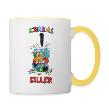 Sarkusm Saying Black Humor Funny Irony - Contrasting Mug - white/yellow - Right