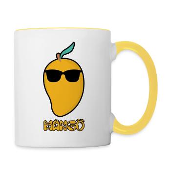 Mango - Chill - Vibes - Summer - Contrasting Mug - white/yellow - Right