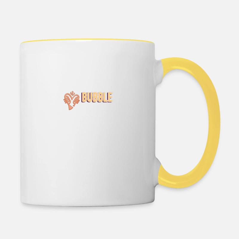 Bubble - Contrasting Mug - white/yellow