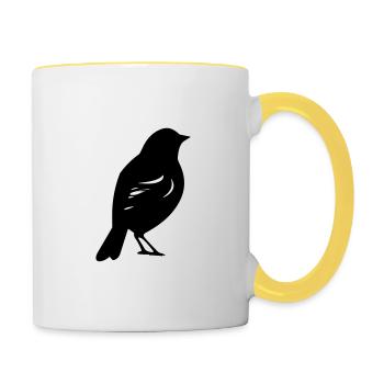 Bird - Contrasting Mug - white/yellow - Right