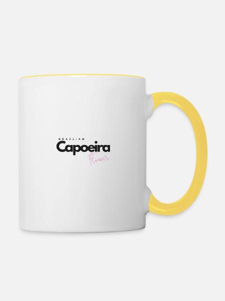 Brazilian Capoeira Flavour - Tasse zweifarbig - Weiß/Gelb