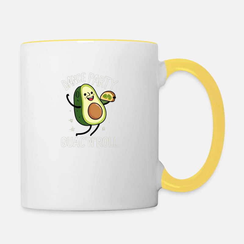 Guac'n'roll - Tasse zweifarbig - Weiß/Gelb