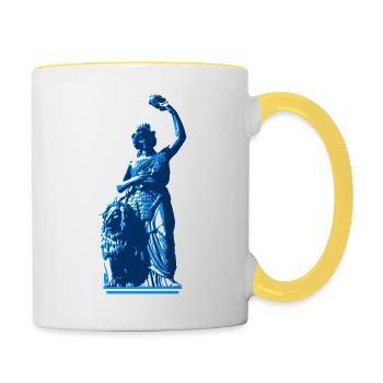 Bavaria - Blau - Tasse zweifarbig - Weiß/Gelb - Rechts