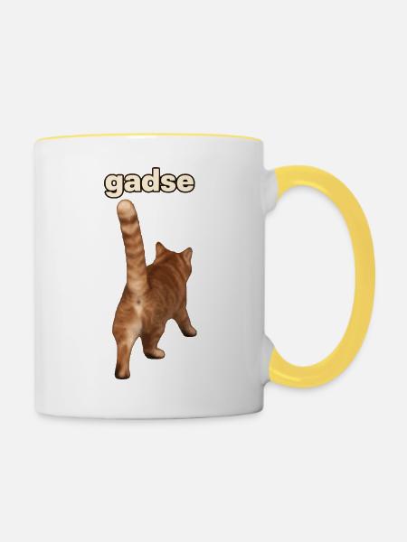 Gadse - Tasse zweifarbig - Weiß/Gelb