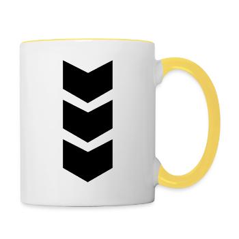arrow - Contrasting Mug - white/yellow - Right