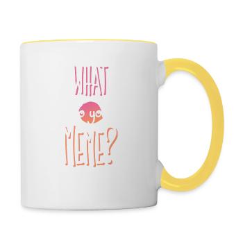 Meme - Contrasting Mug - white/yellow - Right
