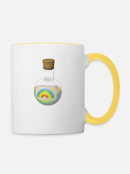 Chemiker - Tasse zweifarbig - Weiß/Gelb
