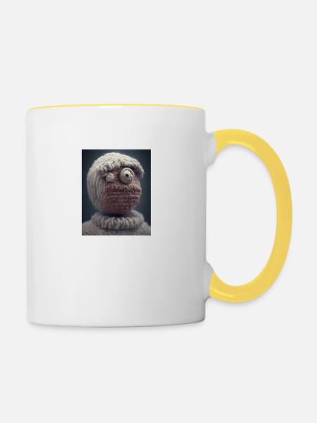 ZYKLOP - Tasse zweifarbig - Weiß/Gelb