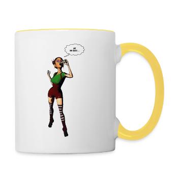 Ah! The sauce... - Contrasting Mug - white/yellow - Right
