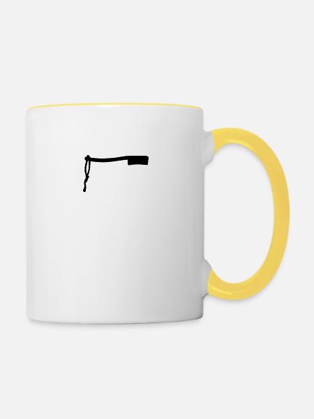 Boulderbrush - Tasse zweifarbig - Weiß/Gelb