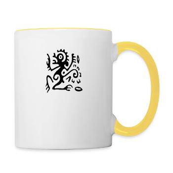 Ethno Travel Experience - Contrasting Mug - white/yellow - Right