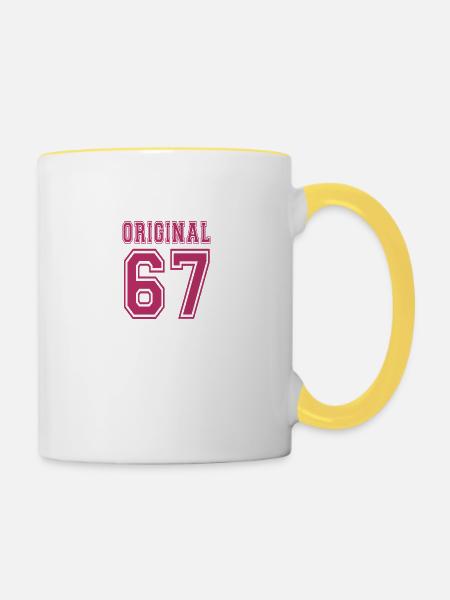 Original 1967 - Tasse zweifarbig - Weiß/Gelb