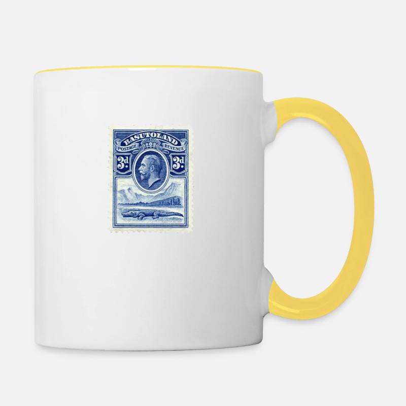 Stamp - Contrasting Mug - white/yellow
