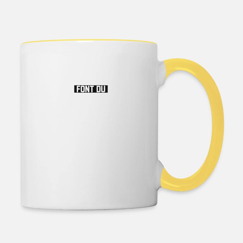 Rallye - Mug contrasté - blanc/jaune