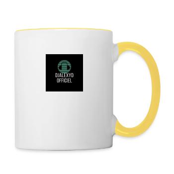inbound7306149668196074286 - Mug contrasté - blanc/jaune - Droite