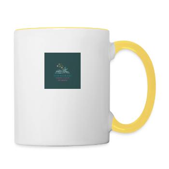 Magic Book Logo - Contrasting Mug - white/yellow - Right