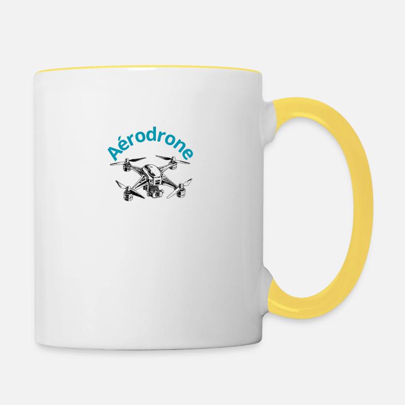 Ajouter un titre 1 removebg preview - Mug contrasté - blanc/jaune