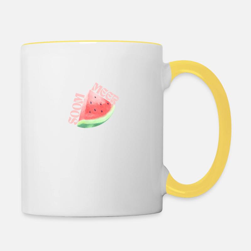 SooMeer! - Contrasting Mug - white/yellow
