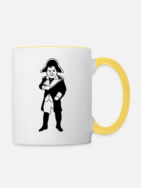 Napoleon - Tasse zweifarbig - Weiß/Gelb