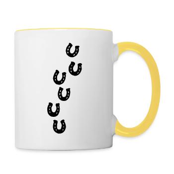 222D6C07 067B 42A2 B956 51BAF7B8A941 - Contrasting Mug - white/yellow - Right