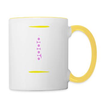 Cool ist Zeitlos - Tasse zweifarbig - Weiß/Gelb - Rechts