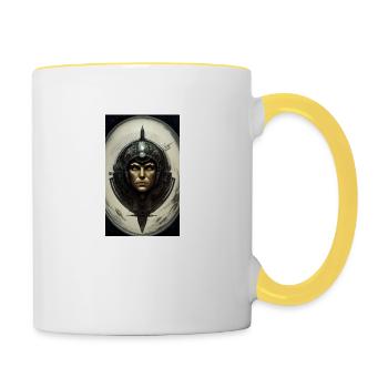 Extraterrestre | OVNI | Vaisseau spatial | PAU | étranger - Mug contrasté - blanc/jaune - Droite