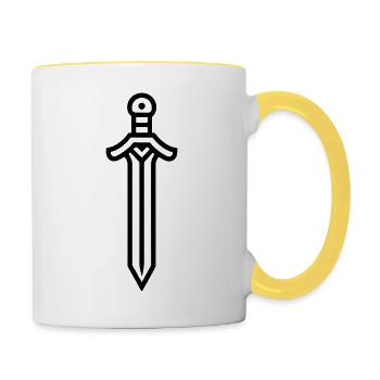 sword - Contrasting Mug - white/yellow - Right