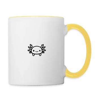 axolotl - Contrasting Mug - white/yellow - Right