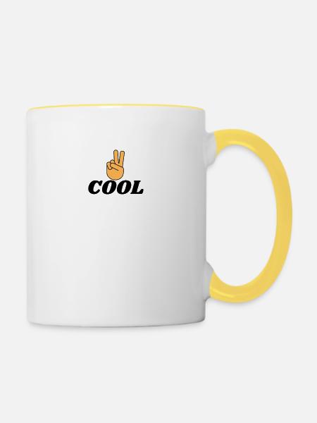 KÜHL - Tasse zweifarbig - Weiß/Gelb