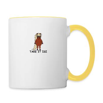 take it isi - Tasse zweifarbig - Weiß/Gelb - Rechts