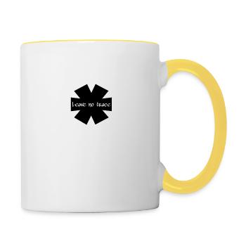 Leave No Trace - Contrasting Mug - white/yellow - Right