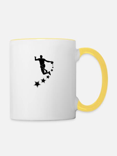 STAR 2 - Tasse zweifarbig - Weiß/Gelb