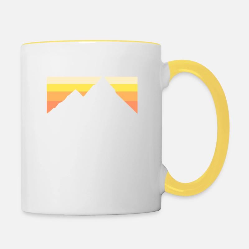 L'aventure est là, il y a des bugs - Mug contrasté - blanc/jaune