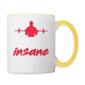 Fitness Gym - Contrasting Mug - white/yellow - Right