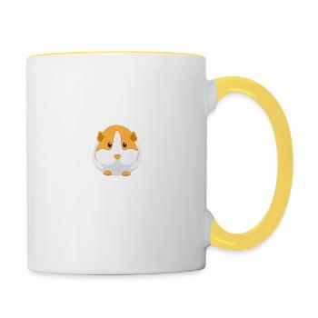 Guinea Pig - Guinea Pig - Love - Contrasting Mug - white/yellow - Right