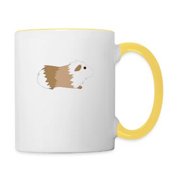 Guinea Pig - Guinea Pig - Love - Contrasting Mug - white/yellow - Right