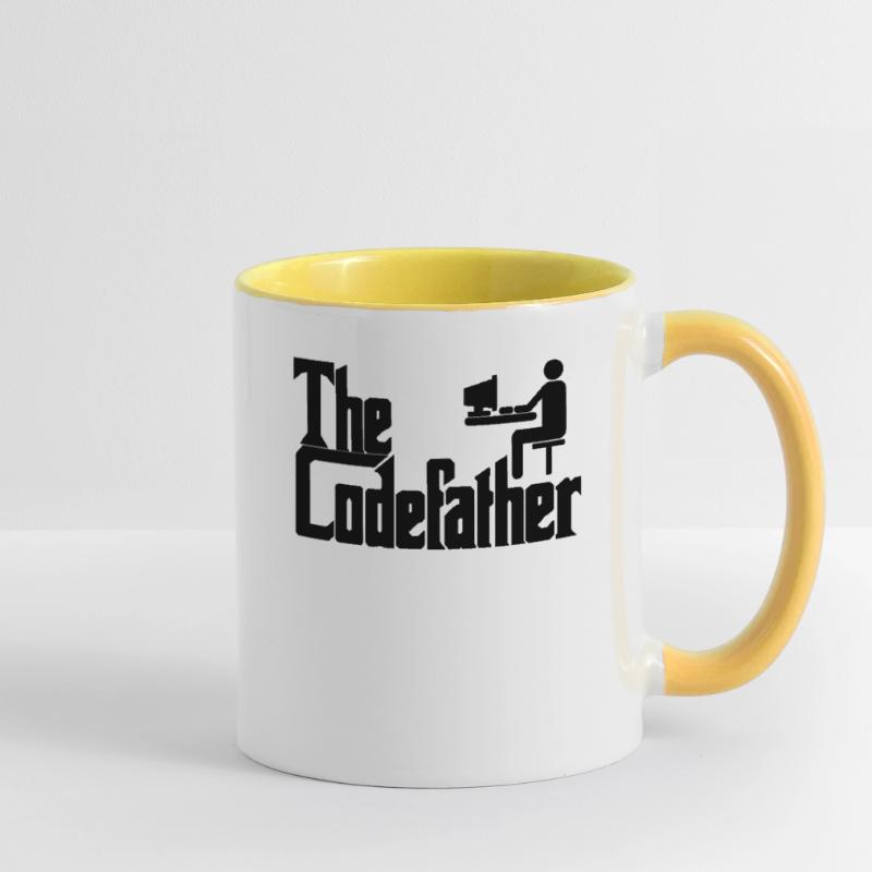 The Codefather Programmer PC Coding Gift Contrasting Mug