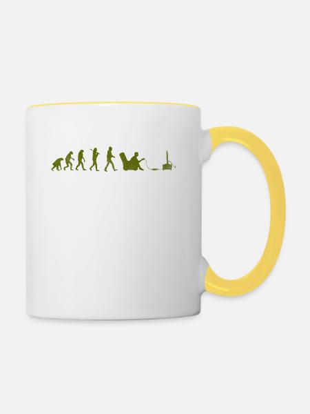 Spielerentwicklung - Tasse zweifarbig - Weiß/Gelb