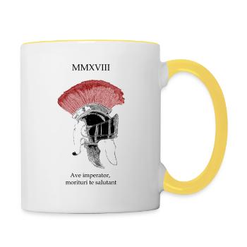 Roemerhelm Crista - Tasse zweifarbig - Weiß/Gelb - Rechts