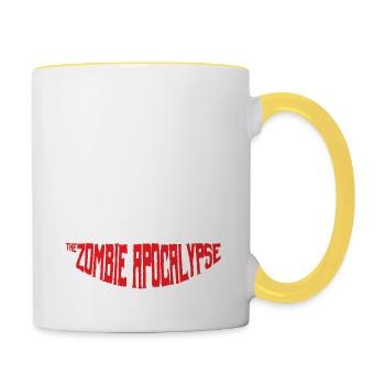 Awesome and Cool Parkour Tshirt Design Parkour to - Contrasting Mug - white/yellow - Right