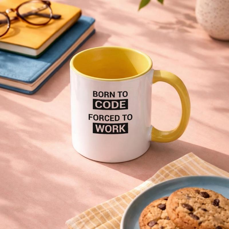 Programmeur né pour coder Mug contrasté
