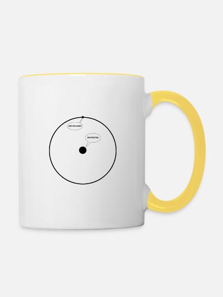 Wasserstoff Humor - Tasse zweifarbig - Weiß/Gelb