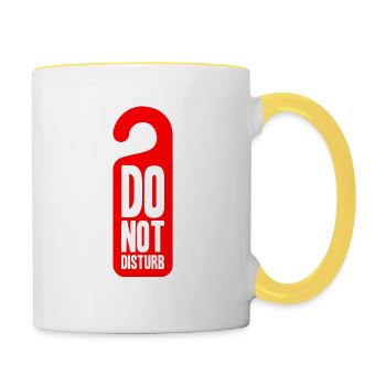 Do Not Disturb - Contrasting Mug - white/yellow - Right