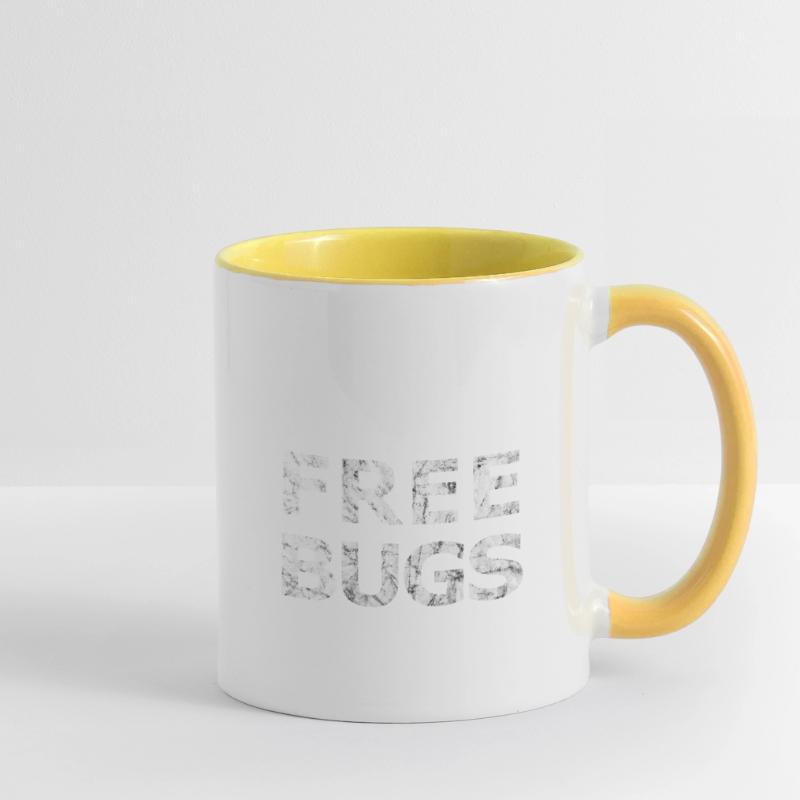 Free Bugs2 - programmer computer scientist Contrasting Mug