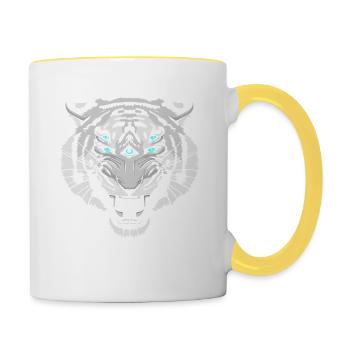 Snowblind - Tasse zweifarbig - Weiß/Gelb - Rechts