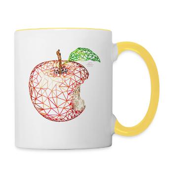 Apple 1 - Contrasting Mug - white/yellow - Right