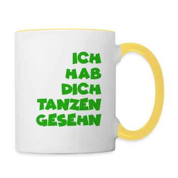 Cordula - I saw you dancing - Eberhard - Contrasting Mug - white/yellow - Right