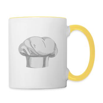 Chef - Chef's hat - Contrasting Mug - white/yellow - Right