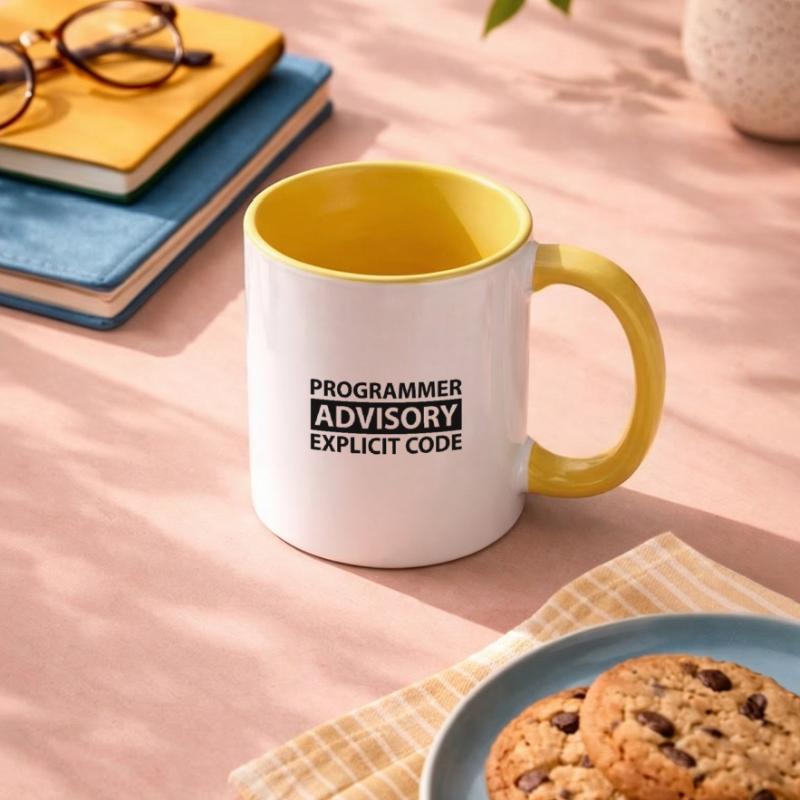 Expliziter Code für Programmierer Tasse zweifarbig