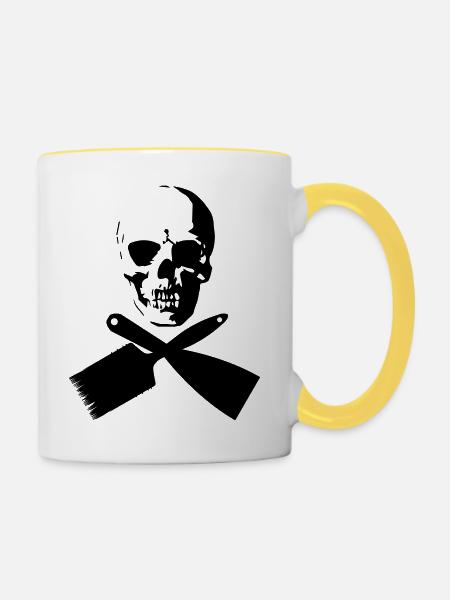 Maler - Tasse zweifarbig - Weiß/Gelb